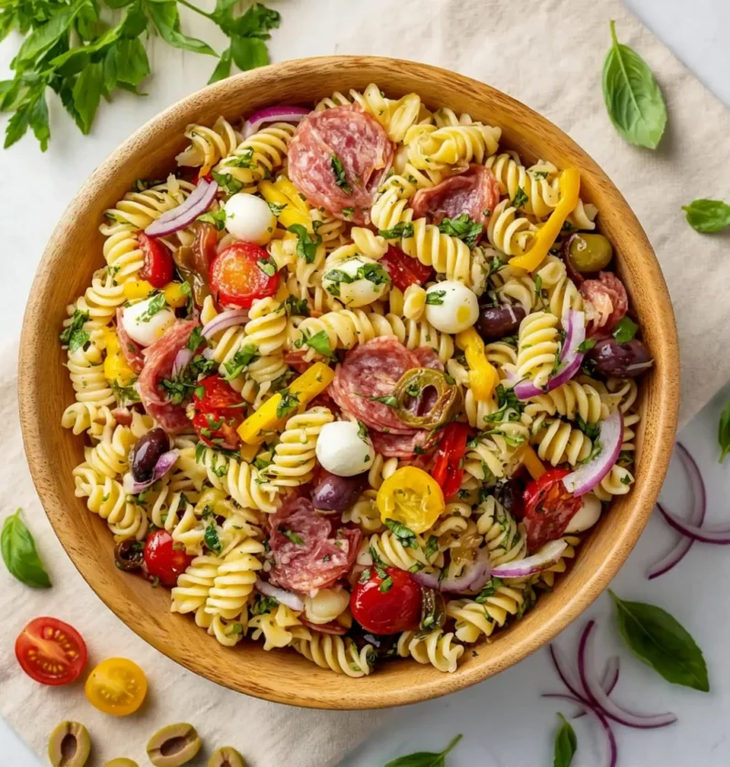 Quick Italian Macaroni Pasta Salad