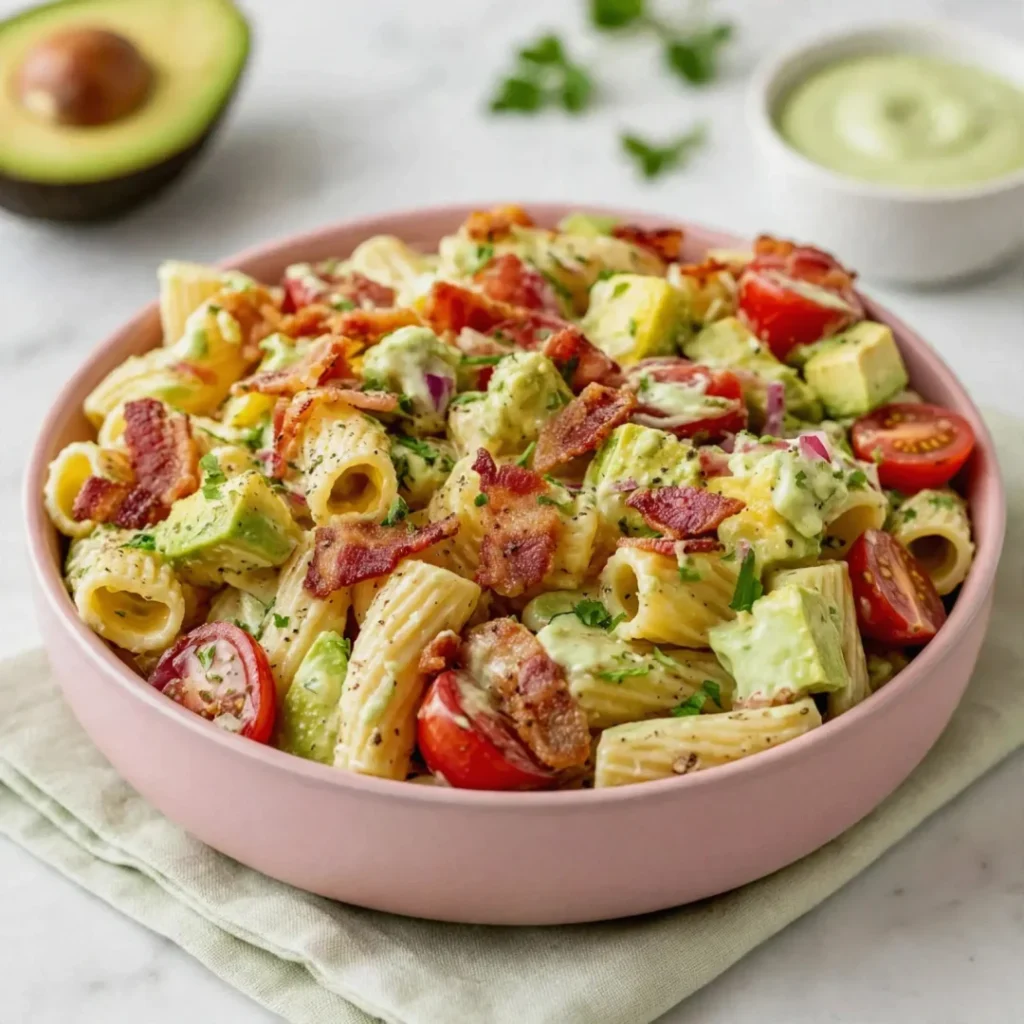 Ranch Bacon and Avocado Pasta Salad