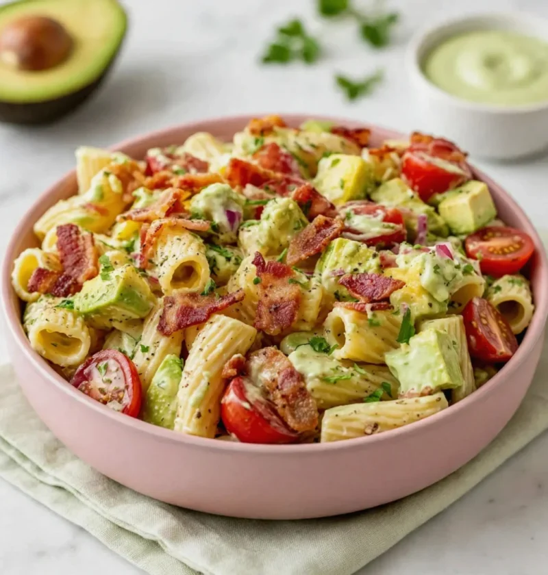 Ranch Bacon and Avocado Pasta Salad