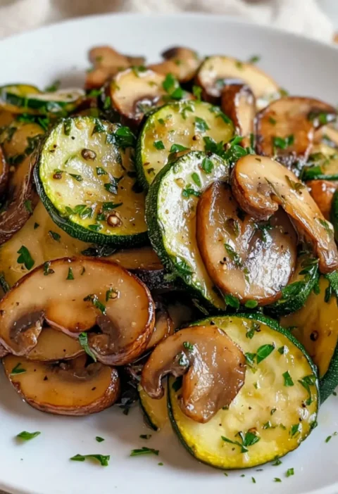 Sautéed Zucchini and Mushrooms
