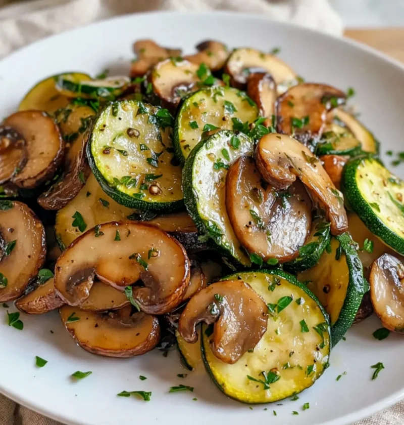 Sautéed Zucchini and Mushrooms