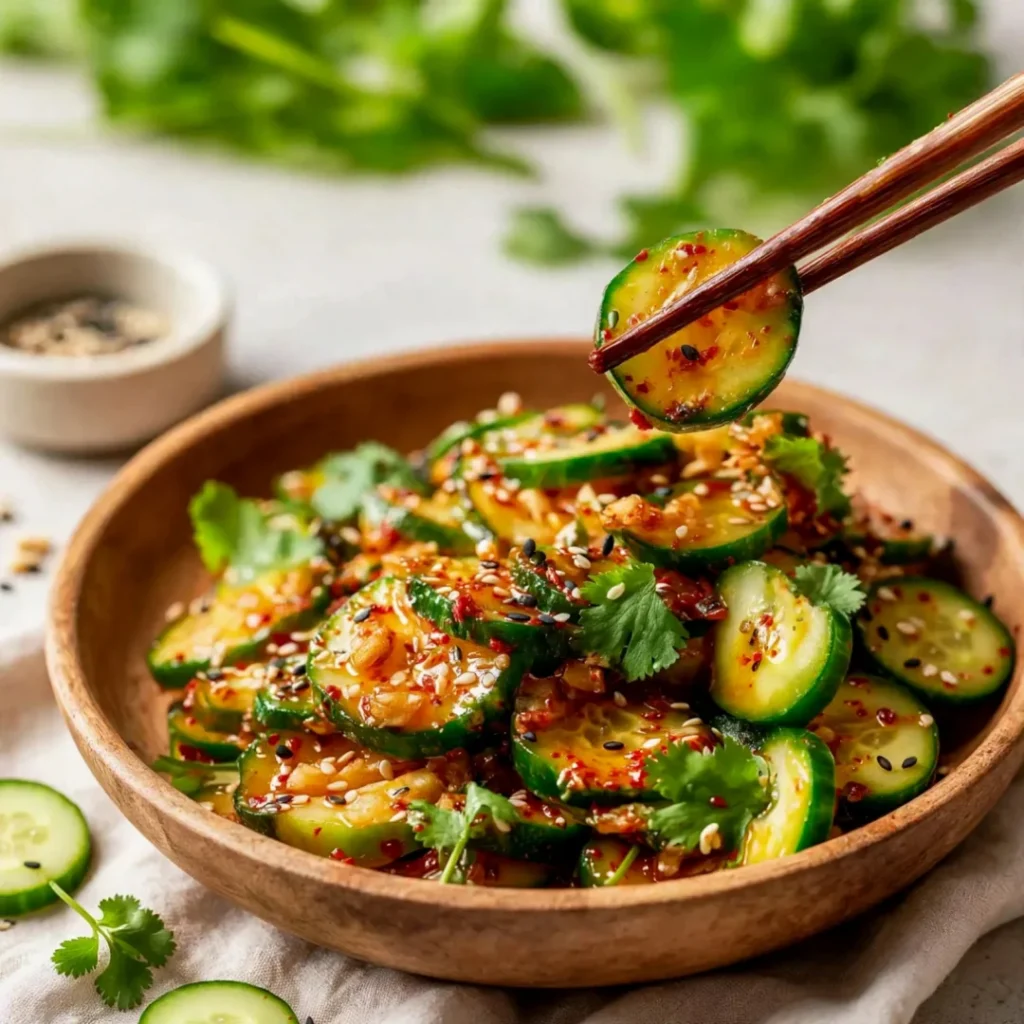 Tasty Kimchi Cucumber Salad