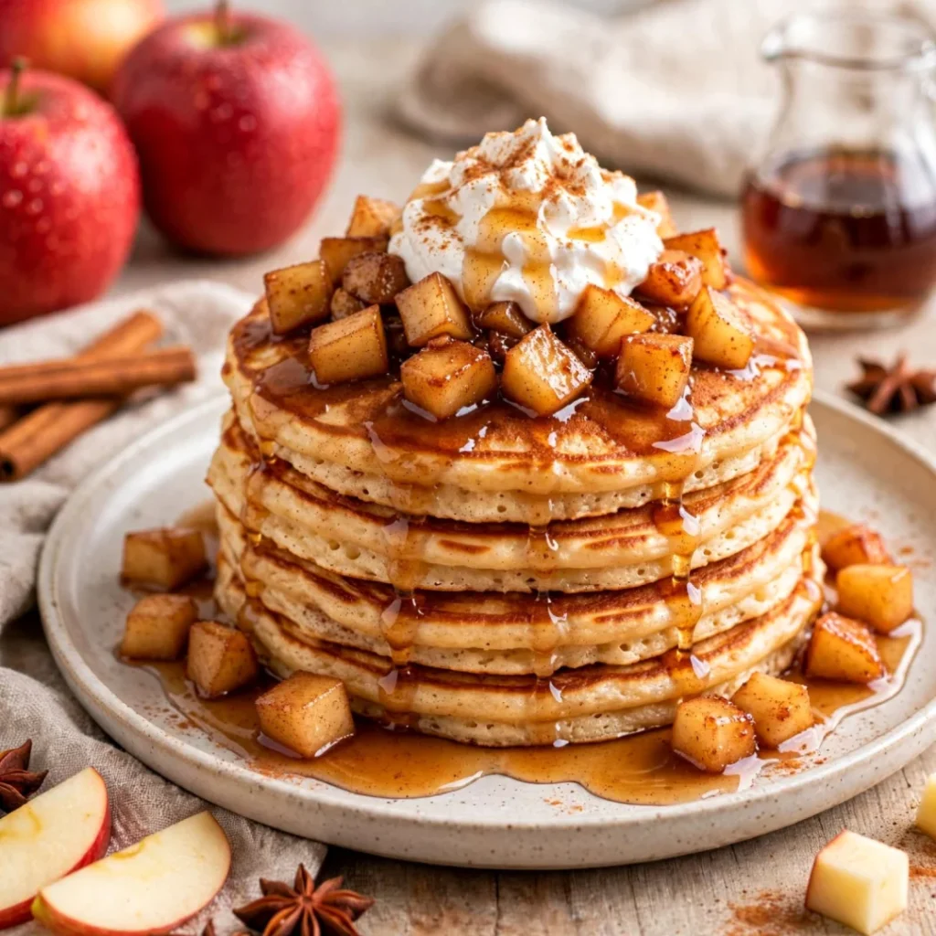 Apple Cinnamon Pancakes – Fluffy and Warm
