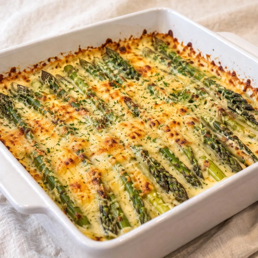 Cheesy Baked Asparagus