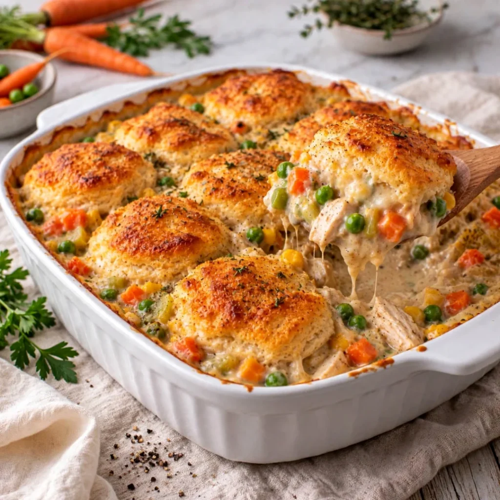 Chicken Pot Pie Casserole – Easy and Creamy - Chicken Pot Pie Casserole – Easy and Creamy
