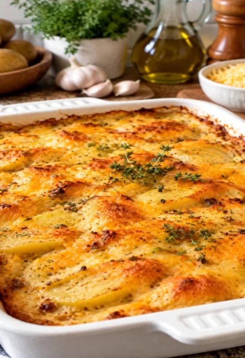 Creamy Cheesy Potato Gratin