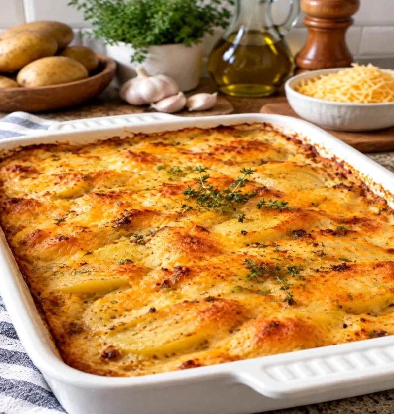 Creamy Cheesy Potato Gratin