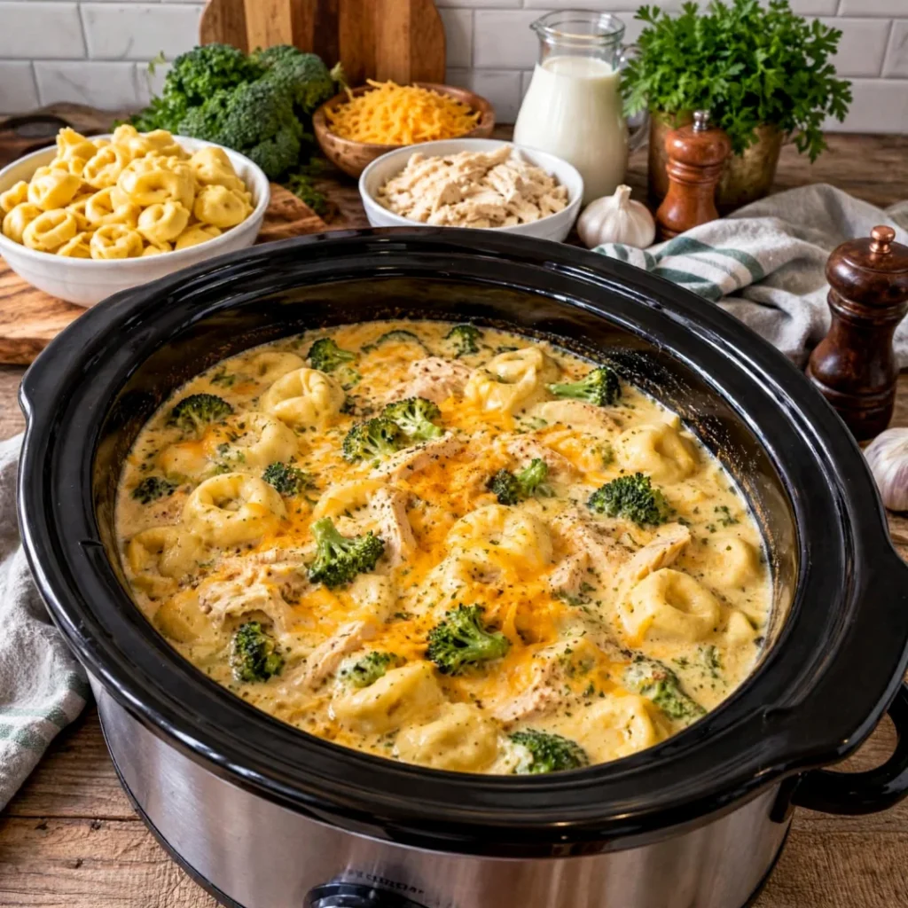 Creamy Chicken Tortellini Broccoli Soup That Comforts You!