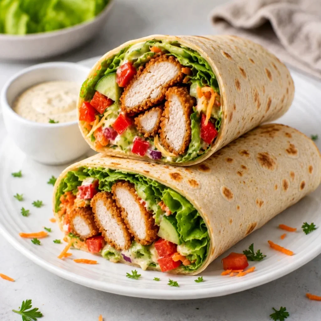 Crispy Chicken and Vegetable Wraps – Crunchy and Delicious - Crispy Chicken and Vegetable Wraps – Crunchy and Delicious