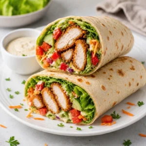 Crispy Chicken and Vegetable Wraps – Crunchy and Delicious
