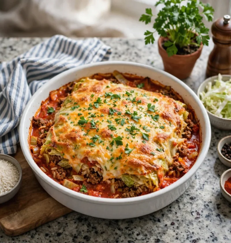 Crockpot Cabbage Roll Casserole