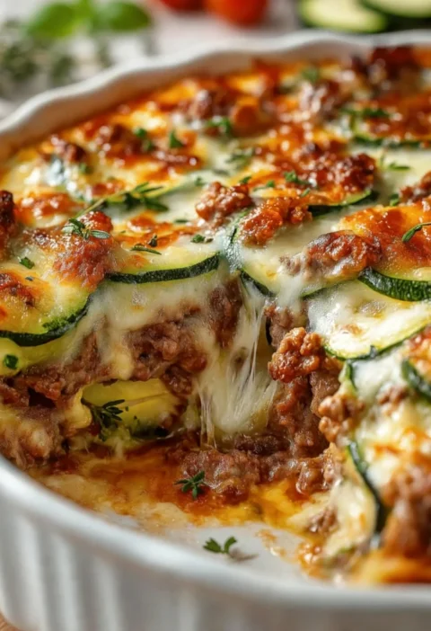 Ground Beef Zucchini Bake
