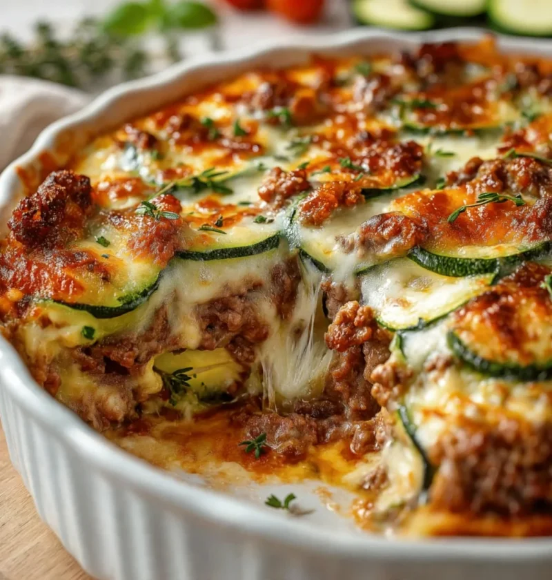 Ground Beef Zucchini Bake