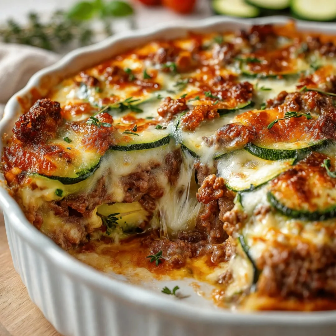 Ground Beef Zucchini Bake