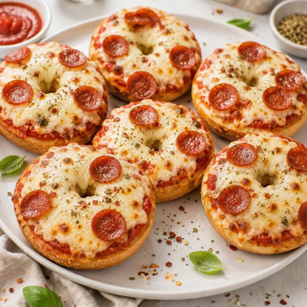 Homemade Pizza Bagels with Mozzarella – Delicious and Delightful - Homemade Pizza Bagels with Mozzarella – Delicious and Delightful