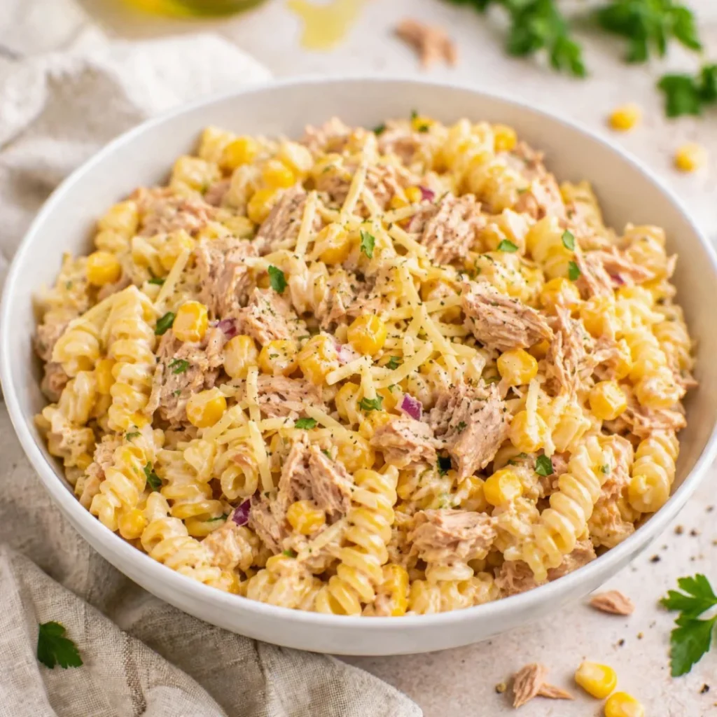 Homemade Tuna & Sweetcorn and Cheese Pasta