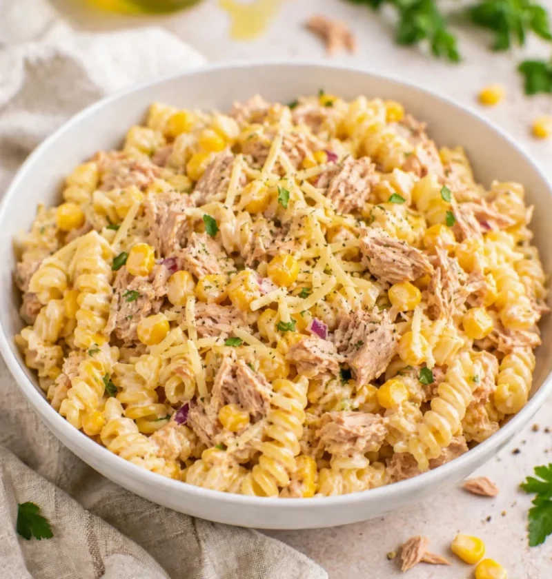 Homemade Tuna & Sweetcorn and Cheese Pasta