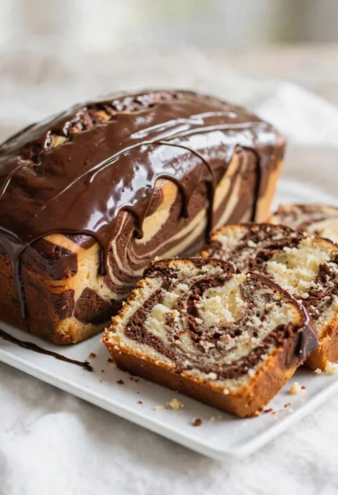 Keto Marble Pound Cake