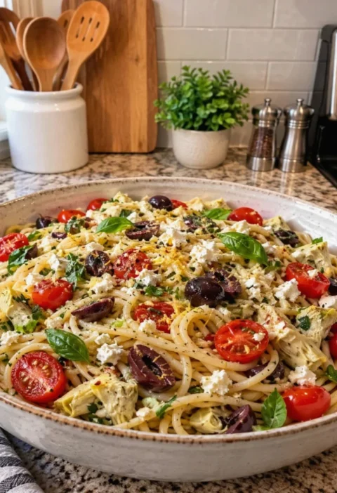 Mediterranean Olive Oil Pasta