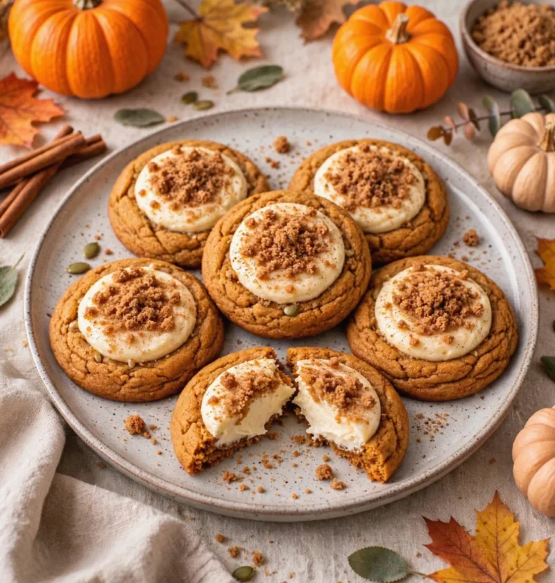 Pumpkin Cheesecake Cookies