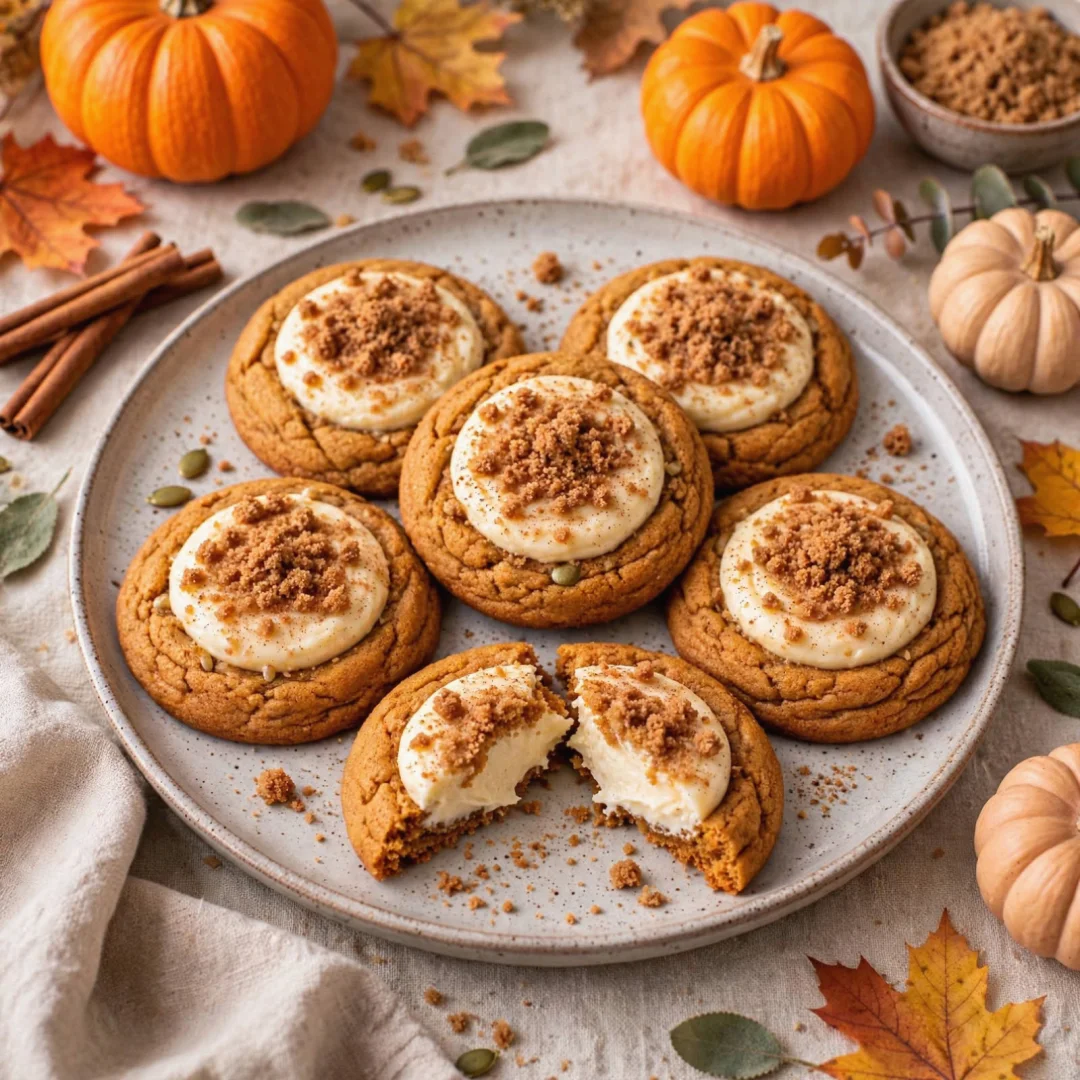 Pumpkin Cheesecake Cookies