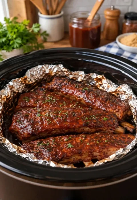 Slow-Cooker BBQ Ribs