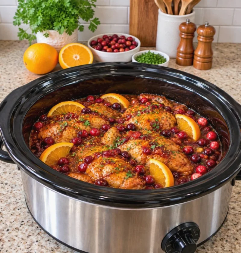 Slow-Cooker Cranberry Orange Chicken
