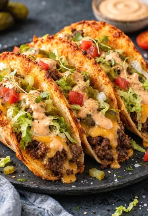 Smash Burger Tacos