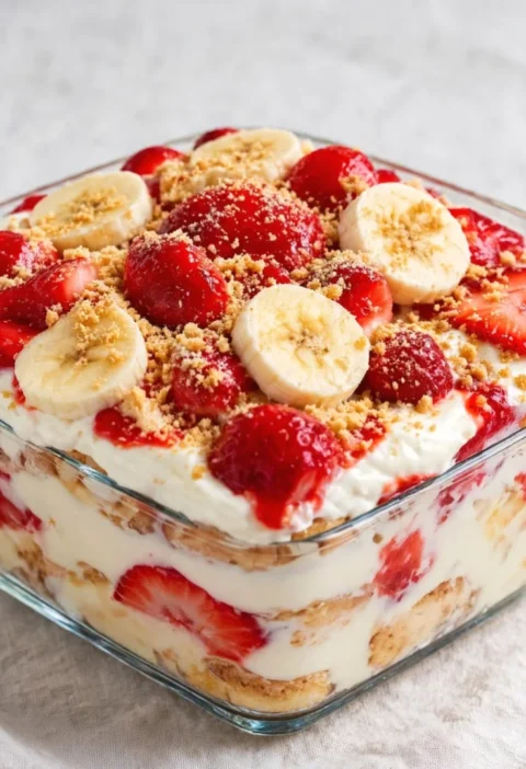 Strawberry Banana Pudding
