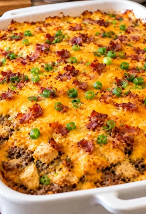 meat and cheese casserole