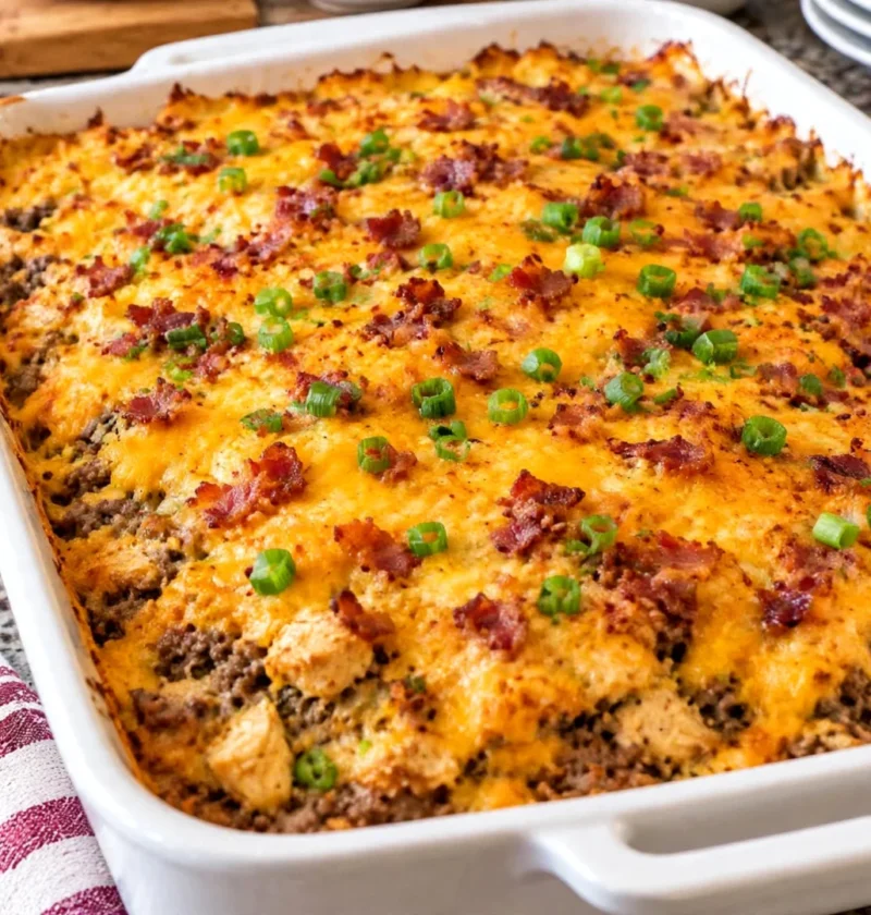 meat and cheese casserole