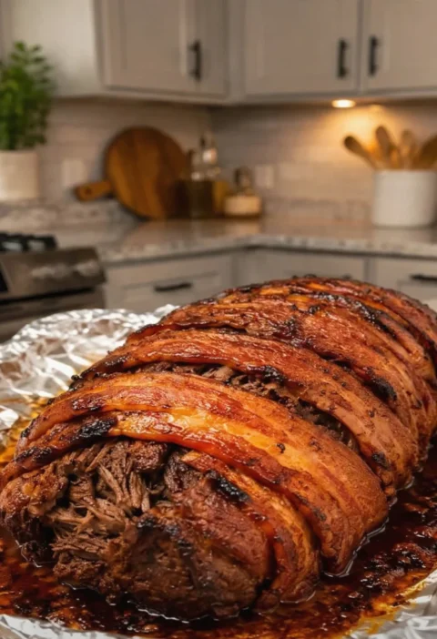 Bacon-Wrapped Roast Beef