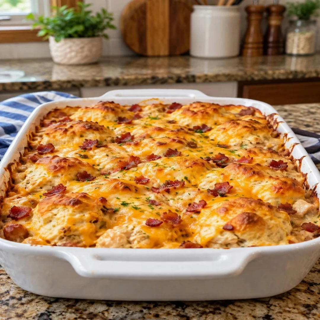 Chicken Bubble Biscuit Bake Casserole