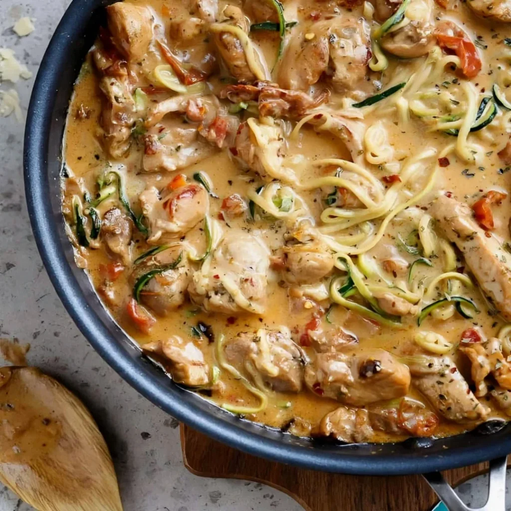 Chicken Zucchini Spaghetti