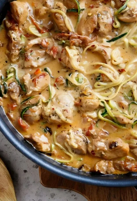 Chicken Zucchini Spaghetti
