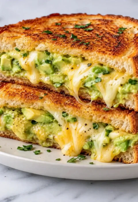 Creamy Avocado Grilled Cheese