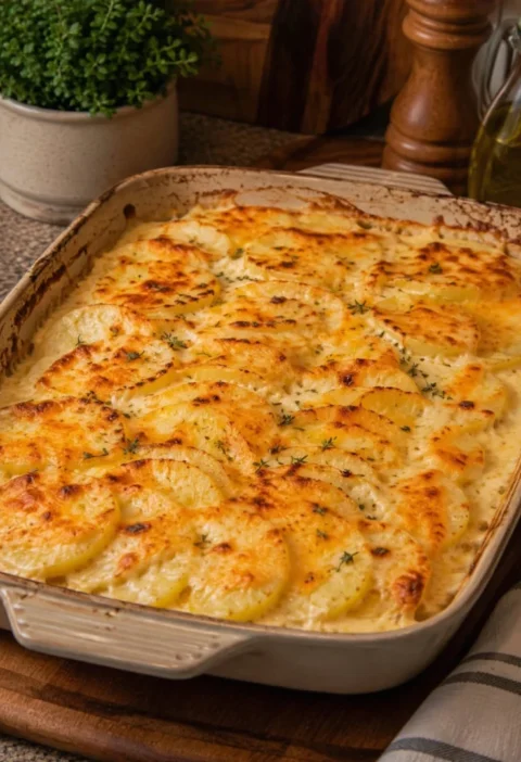 Creamy Cheesy Potato Gratin