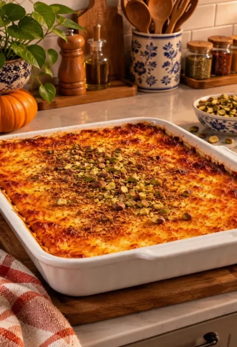 Creamy Pumpkin Cottage Cheese Bake