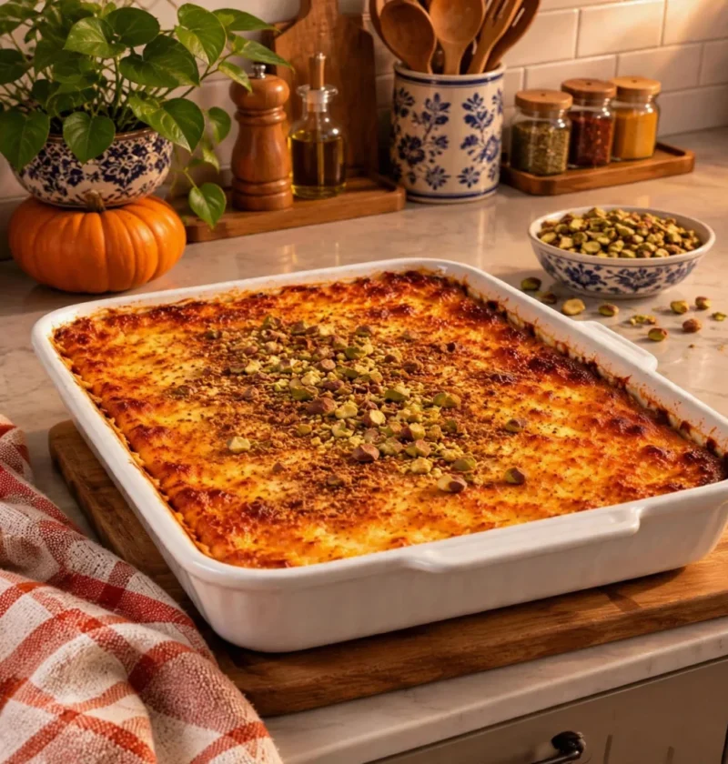 Creamy Pumpkin Cottage Cheese Bake