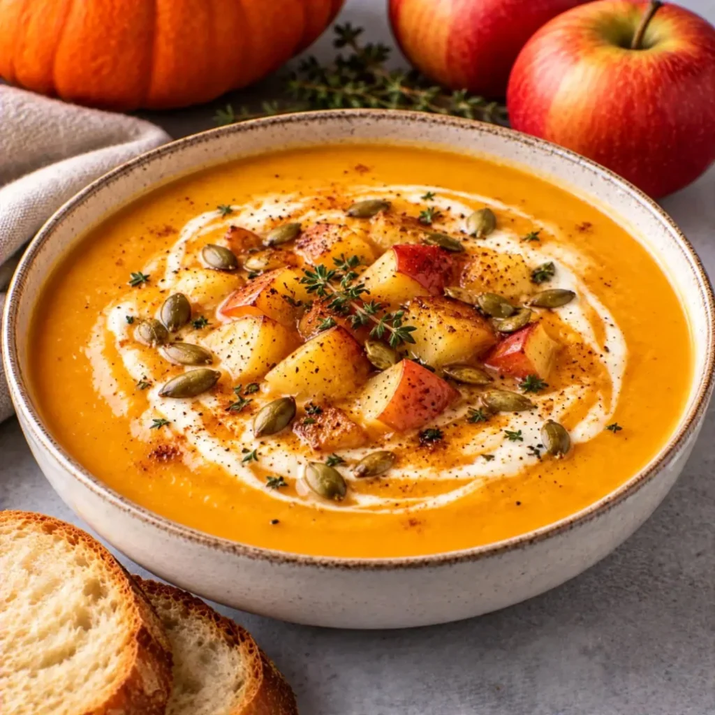 Creamy Roasted Apple Pumpkin Soup – Easy and Cozy