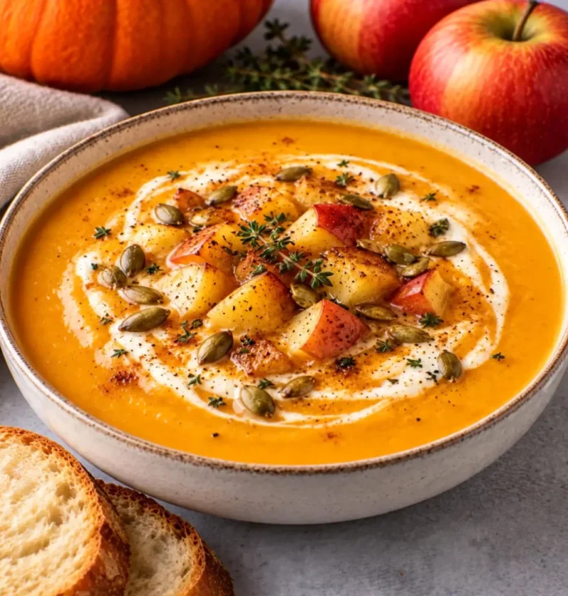 Creamy Roasted Apple Pumpkin Soup
