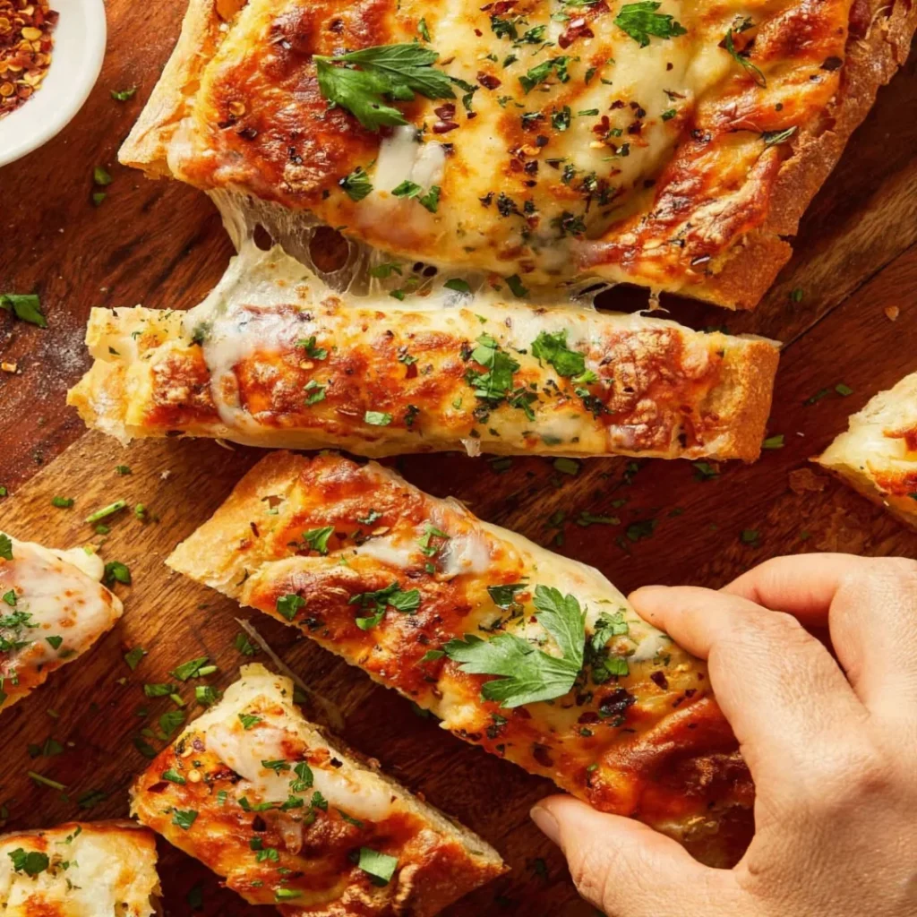 Easy Garlic Bread with Chili Flakes