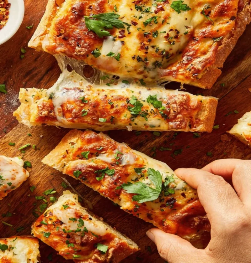 Easy Garlic Bread with Chili Flakes