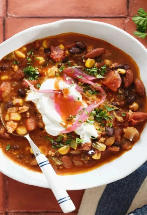 Easy Ground Chicken Chili