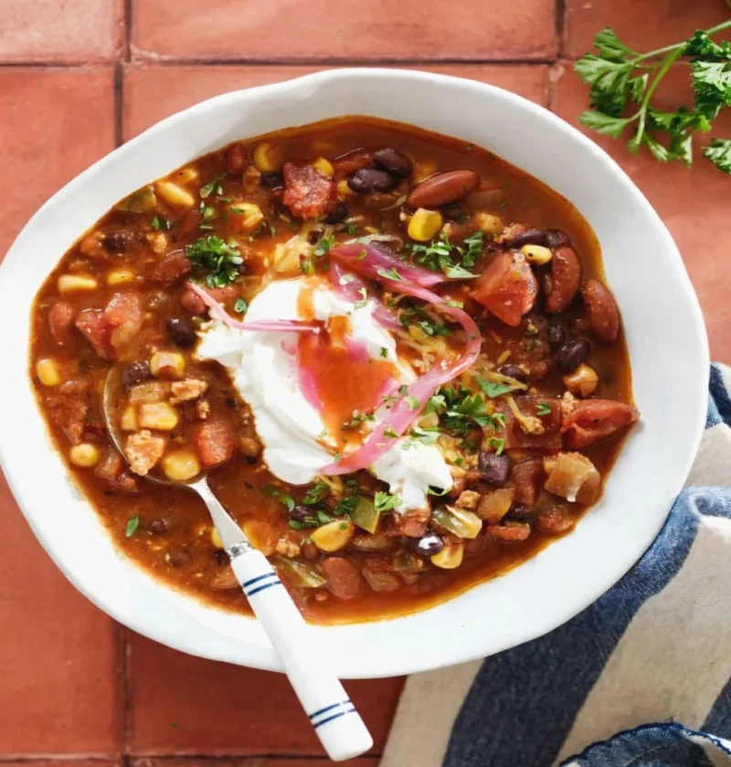 Easy Ground Chicken Chili