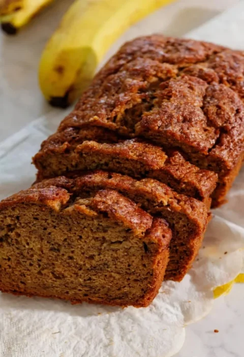 Healthy Banana Bread with Olive Oil