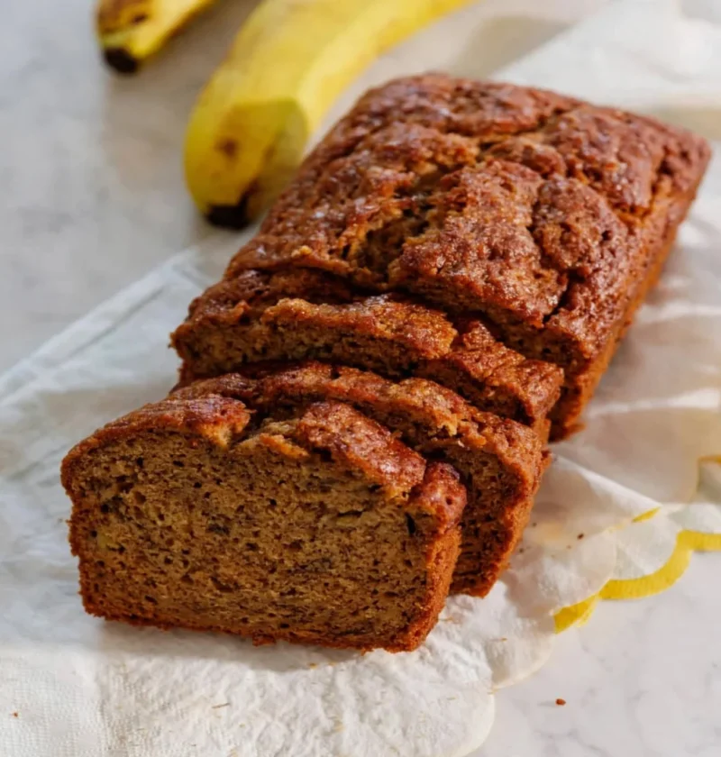 Healthy Banana Bread with Olive Oil