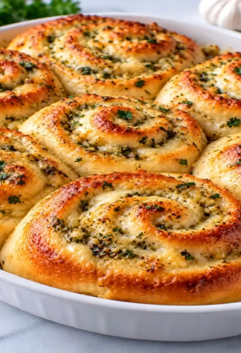 Herb and Garlic Swirl Rolls