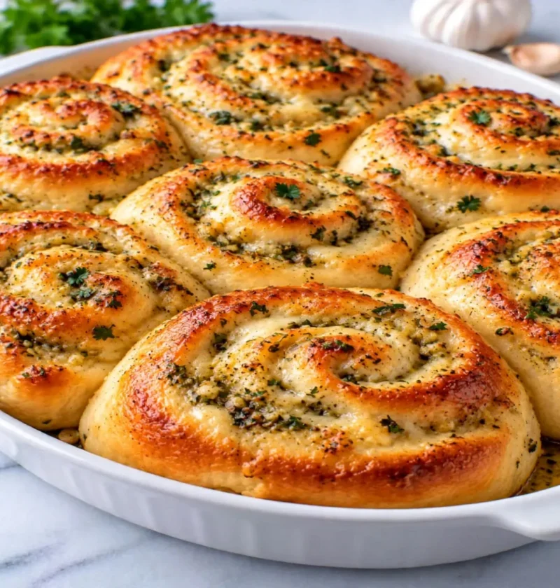 Herb and Garlic Swirl Rolls