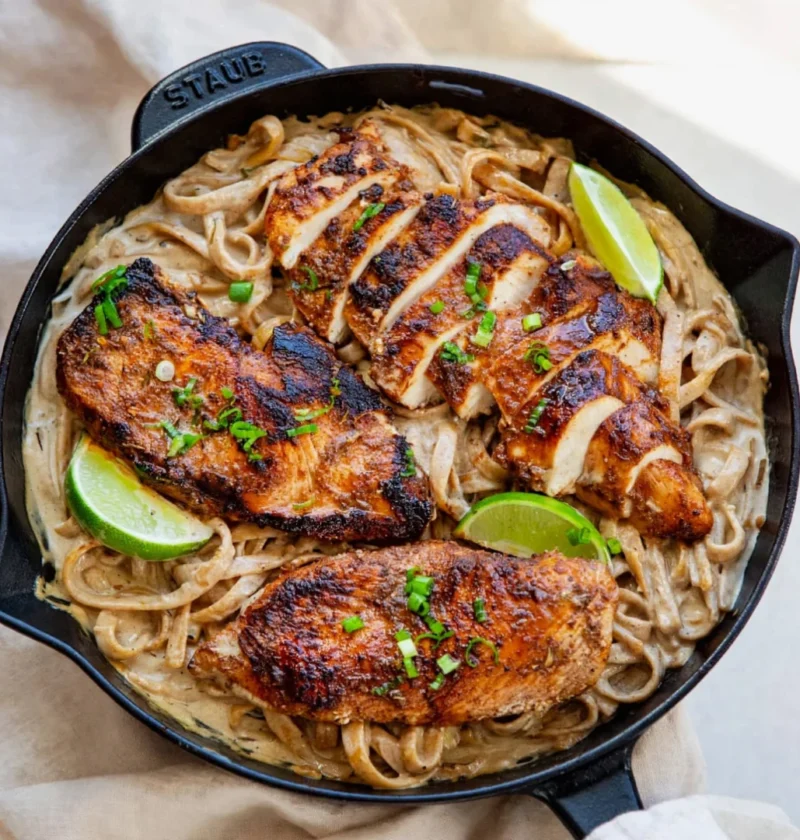 Jerk Chicken Alfredo Pasta